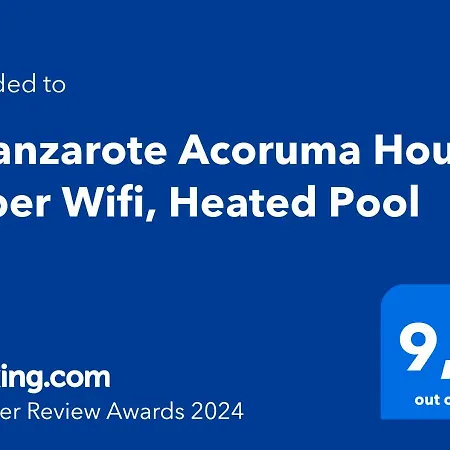 Eslanzarote Acoruma House, Super Wifi, Heated Pool Güime